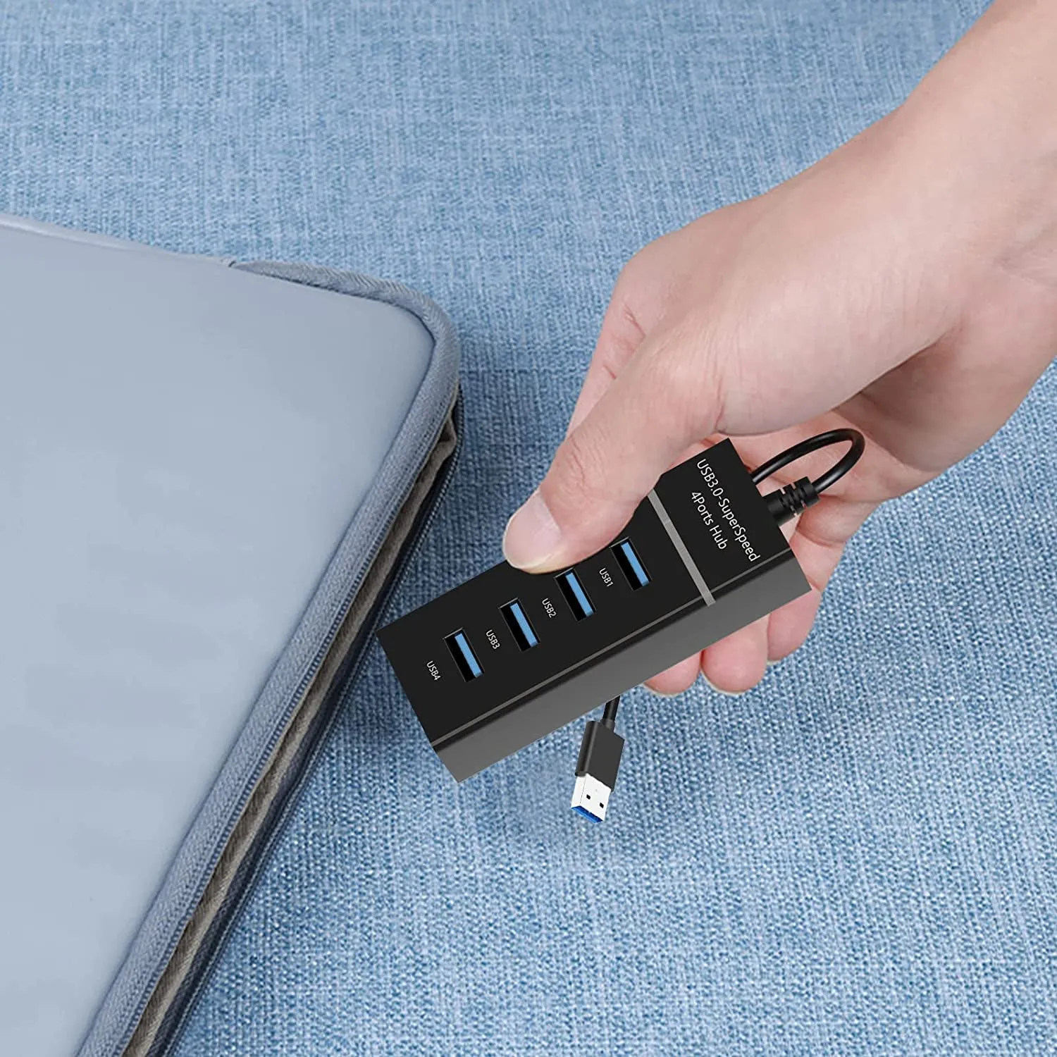 4-Port USB 3.0 USB Splitter with 3ft Extended Cable