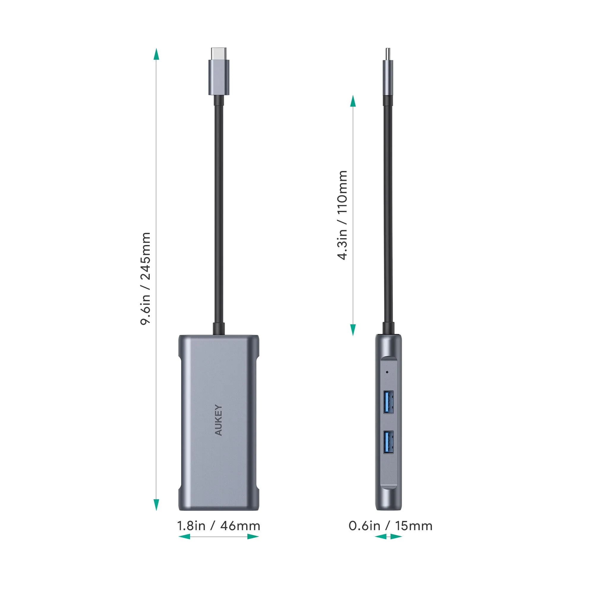 CB-C75 6-In-1 100W USB C Hubs With HDMI USD3.0 Ethernet