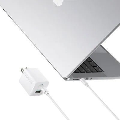 New - Anker 2-Port 33W Wall Charger with 6' Lightning to USB-C Cable - White