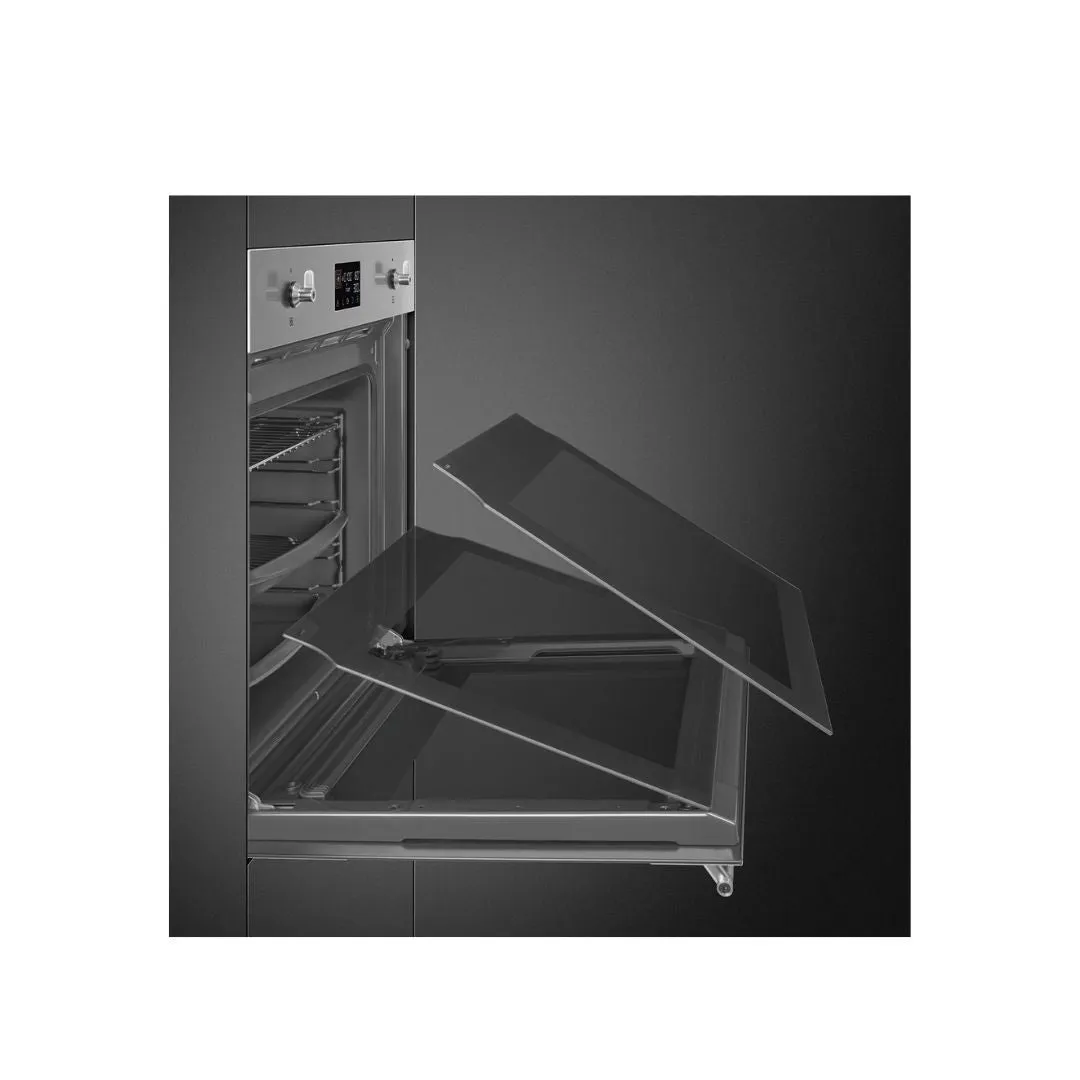 SMEG SOP6302TX 68L Thermo-ventilated Built-in Multifunctional Oven with Pyrolytic Cleaning
