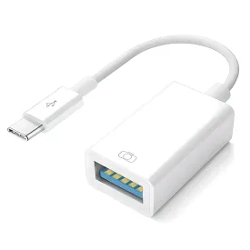 USB Type C OTG Cable Adapter --- USB-C Male to USB-A 3.0 Female Data Cord Converter